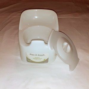 SALE TODDLER PLASTIC POTTY CHAIR W/LID - White